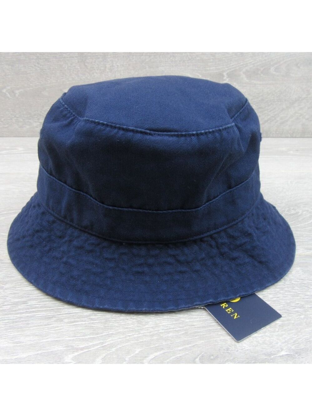 Polo Ralph Lauren Embroidered Bear Bucket Hat Adult Size S/M Navy Blue NEW - Picture 7 of 12